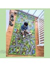 X-Large 6.5 Ft x 3.2 Ft Road Rug for Kids Kids Carpet Playmat Rug City Life Rug with Non-Slip Backing Portable Fun Play Mat for Toy Cars Ideal for for Both Boys and Girls