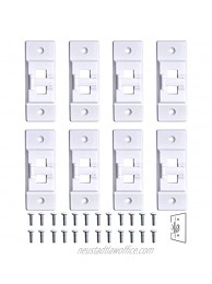ODAHIS 8 Pack Light Switch Guard for Wall Premium Light Switch Covers Child Safety Security Light Switch Guard Protects Your Lights or Circuits from Accidentally Being Turned on or Off