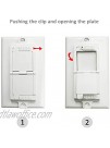 Rocker Light Switch Guard ILIVABLE Child Proof Switch Plate Cover Guard Protects Your Lights or Circuits from being Accidentally Turned On or Off by Children and Adults Clear