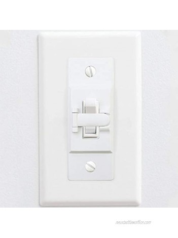 Youliang 2pcs Light Switch Guards Single Control Wall Plate Toggle Switch Protection Cover Children Safety Switch Lock Prevent Accidental Turn On or Off