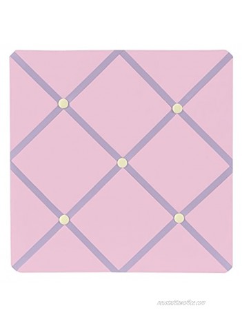 Pink and Purple Butterfly Fabric Memory Memo Photo Bulletin Board by Sweet Jojo Designs