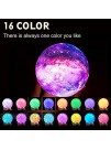 Eguled Moon Lamp inches Galaxy Lamp Night Light 16 Colors LED Moon Light with Stand Remote Touch Control and USB Rechargeable Home Décor 5.9 inches