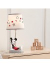 Lambs & Ivy Disney Baby Magical Mickey Mouse Lamp with Shade and Bulb Gray