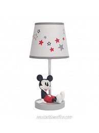 Lambs & Ivy Disney Baby Magical Mickey Mouse Lamp with Shade and Bulb Gray