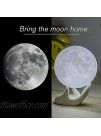 Moon Lamp Balkwan 3.5 inches 3D Printing Moon Light uses Dimmable and Touch Control Design,Romantic Funny Birthday Gifts for Women ,Men,Kids,Child and Baby. Rustic Home Decor Rechargeable Night Light