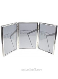 Aufora Modern Silver Plated Tri Fold Photo Frame-4 x 6 10 x 15 cm US 13