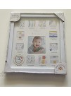 C. R. Gibson "Suddenly Our Everything" Baby Clothespin Photo Frame Bundled with C. R. Gibson "Baby First Year" Photo Frame 2 pieces