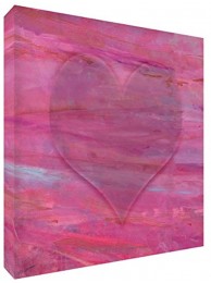 Feel Good Art Original Gallery Wrapped Box Canvas with Solid Front Panel 38 x 38 x 4 cm Medium Valentine