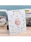 IMIKEYA Newborn Photo Frame My First Year Keepsake Picture Frame Wall Table Photo Display for Bedroom Living Room Home Office Baby Room