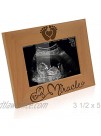 KATE POSH Tiny Miracle Engraved Natural Wood Picture Frame New Baby New Dad & Mom Parents Gifts Ultrasound Sonogram Baby Gift Pregnancy Gift Baby Announcement Photo Frame