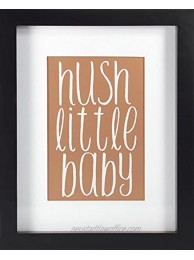 Linden Ave Wall Décor AVE10059 Hush Little Baby Rose Gold