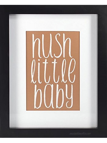 Linden Ave Wall Décor AVE10059 Hush Little Baby Rose Gold