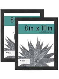 MCS 63914 Industries 8x10 Inch Gallery 2-Pack Black Woodgrain Essential Frame 8x10