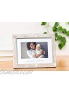 Pearhead Mommy & Me Keepsake Rustic Picture Frame New Mom Gifts from Baby Distressed