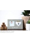 Pearhead"My Little Print" Picture Frame and Heart-Shaped Handprint Kit Baby Keepsake Baby Registry Must Haves Gray