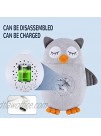 Baby Crib Soother Sleep Buddy Night Light and Sound Machine Sleeping Soothers Music Player Baby White Noise with Crying Detector 15 Lullaby Vibrating Stuffed Animal Penguin