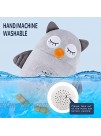 Baby Crib Soother Sleep Buddy Night Light and Sound Machine Sleeping Soothers Music Player Baby White Noise with Crying Detector 15 Lullaby Vibrating Stuffed Animal Penguin