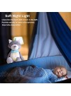 Baby Musical Sleep Soother and Glow Toy with Timing Function and Night Light Plush Soft Raccon Gift Toy for 0-24 Months Newborn