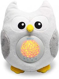 Baby Soother Cry Activated Sensor Toys Owl White Noise Sound Machine Toddler Sleep Aid Night Light Unique Baby Girl Gifts & Baby Boy Gifts Woodland Baby Shower,Portable New Baby Gift Gender Neutral