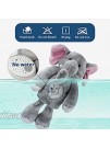 hhibobi Baby Toys Stuffed Animals Calm Doll White Noise Machine for Sleeping Soft Music with Starry Sky Projection Night Light Baby Soother Toy Elephant