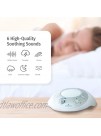 HoMedics White Noise Sound Machine | Portable Sleep Therapy for Home Office Baby & Travel | 6 Relaxing & Soothing Nature Sounds Battery or Adapter Charging Options Auto-Off Timer Sound Spa