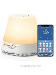 Meross White Noise Machine for Baby Sleeping Smart Sound Machine Compatible with HomeKit and Alexa with 11 Soothing Sounds Adjustable Night Light Remote Control Voice Control Schedule and Timer