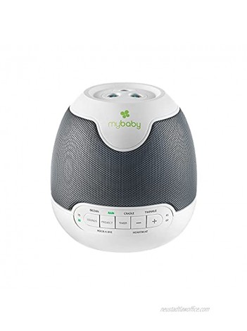 MyBaby SoundSpa Lullaby Sounds & Projection Plays 6 Sounds & Lullabies Image Projector Featuring Diverse Scenes Auto-Off Timer Perfect for Naptime Powered by an AC Adapter By HoMedics