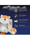 Nuby Lifelike Animated Sleeping Fox with 8 Soothing Lullabies & 4 Calming White Noises 30 Min Non-Stop