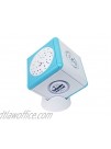 Portable Baby Soother Night Light and Star Projector in One Lullaby Light Cube w Touch Sensors Blue