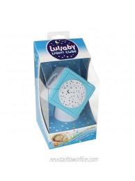 Portable Baby Soother Night Light and Star Projector in One Lullaby Light Cube w Touch Sensors Blue