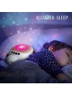 Richgv Baby Sleep Soother with Music Projector Ceiling Night Light Baby Sleeping Educational Toy Red