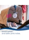 Whisbear The Soothing Rabbit On-The-go Humming Device Easily Attachable Sleep Soother Helps Babies Fall Asleep with a Calming Pink Noise Washable Suitable for Newborns