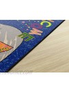 Flagship Carpets Childrens Multicolor Welcome Mat for Classroom or Kids Home School Room Kids Room and Playroom or Entryway Rug 2' x 3' Elephant