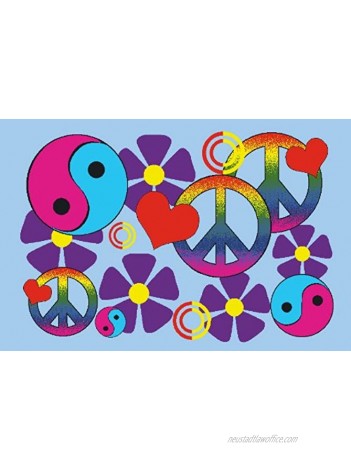 Fun Rugs Lovely Peace Childrens Rug 19-Inch by 29-Inch