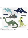 Girl or Boy Accent Floor Rug Bedroom Decor for Blue and Green Modern Dinosaur Kids Bedding Collection