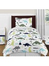 Girl or Boy Accent Floor Rug Bedroom Decor for Blue and Green Modern Dinosaur Kids Bedding Collection