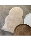 kroma Carpets Machine Washable Faux Sheepskin Champagne Rug 2' x 3' Soft and Silky Perfect for Baby's Room Nursery playroom Pelt Small Champagne