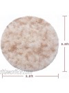 Round Fluffy Soft Area Rugs for Kids Girls Room Plush Shaggy Round Carpet Cute Circle Nursery Rug for Kids Baby Girls Bedroom Living Room Home Decor Circular Carpet3.3ft Brownish Yellow