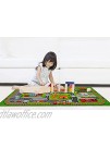 Sharellon Kids Playmat Rugs Carpet City Train Traffic Kids Playing Mat Non Slip Safety Kids Area Play Rug for Learn & Educational Children Climbing and Playing Mat 58.5"x31.5"
