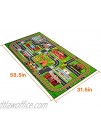 Sharellon Kids Playmat Rugs Carpet City Train Traffic Kids Playing Mat Non Slip Safety Kids Area Play Rug for Learn & Educational Children Climbing and Playing Mat 58.5"x31.5"