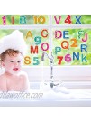 36 PCS Alphabet Thick Gel Clings Numbers Window Gel Clings Decals Stickers for Kids Toddlers Home Airplane Classroom Nursery Preschool Supplies Decorations Removable and Reusable