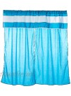 Baby Doll Sweet Lodge Collection 5Piece Window Valance & Curtain Set in Aqua