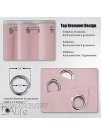Baby Pink Curtains 45 Inch Length for Kids Room Thermal Insulated Blackout Curtains for Baby Nursery Small Short Window Drape Grommet 52 x 45 Inches Long