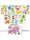 DIYASY 90 Pcs Dinosaur Window Decals for Kids Room Window Decoration,Dino Removable Window Clings Stickers for Boy and Nursery Room Decor.