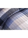 Ink+Ivy Maddox Twin Size Teen Boys Quilt Bedding Set Navy Black  Plaid – 2 Piece Boys Bedding Quilt Coverlets – 100% Cotton Yarn And Cotton Percale Bed Quilts Quilted Coverlet