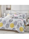 Uozzi Bedding 2 Piece Reversible Kids Quilt Set Twin Size 68x86 Soft Microfiber Lightweight Coverlet Bedspread Summer Comforter Set Bed Cover for All Season Colorful Dots 1 Quilt + 1 Shams