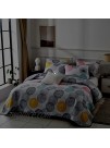 Uozzi Bedding 2 Piece Reversible Kids Quilt Set Twin Size 68x86 Soft Microfiber Lightweight Coverlet Bedspread Summer Comforter Set Bed Cover for All Season Colorful Dots 1 Quilt + 1 Shams