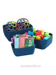 Becker's School Supplies Nesting Baskets Blue Set of 3 Baskets