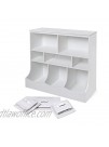 Freestanding Combo Shelf Cubby Bin Storage Organizer Unit with 3 Baskets