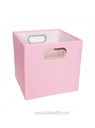 JJ Cole Heather Storage Box 11-Inch Pink